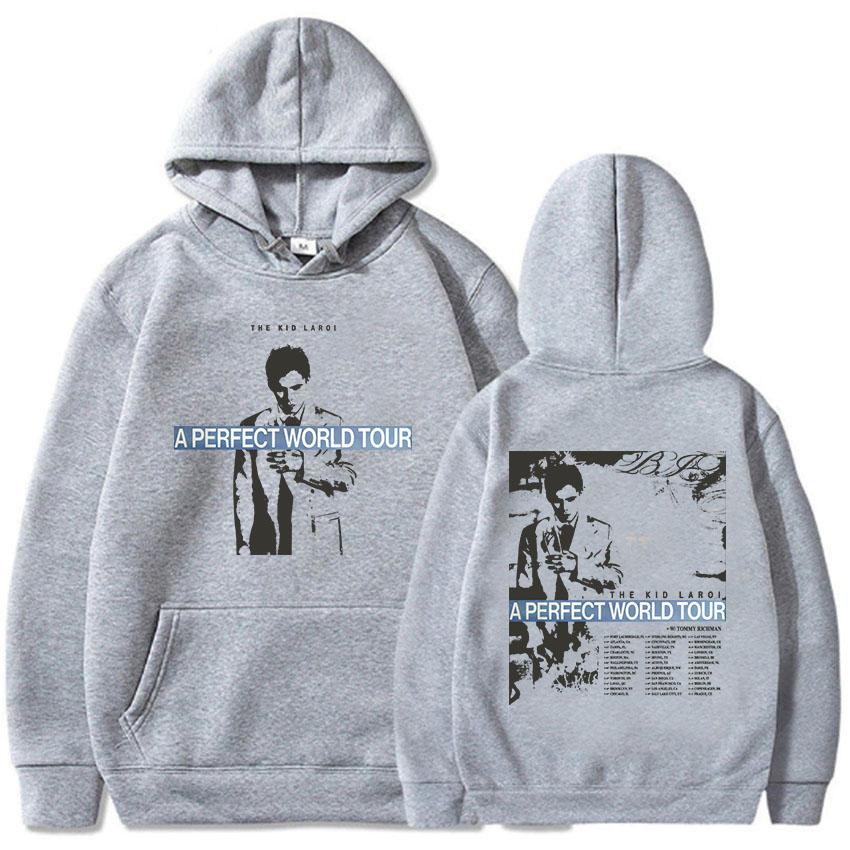 A PERFECT WORLD TOUR 2026 Hoodies THE KID LAROI Graphic Sweatshirt Long Sleeve Loose Casual Pullover Print Merch