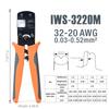 IWISS JST Connector Crimping Ratchet Open Pliers, Type, Barrel, 0.03-0.5mm² (IWS-3220M)
