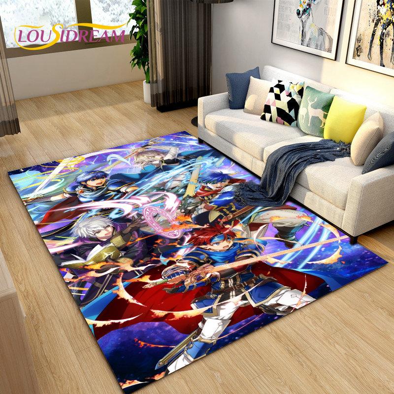 Game Gamer Fire Emblem Series Area Rug,Carpet Rug for Living Room Bedroom Sofa Doormat Decoration, Kids Play Non-slip Floor Mat