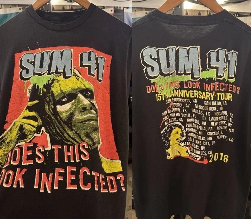 Sum 41 Does This Look Infected 15th Anniversary Tour T-shirt S-5XL
