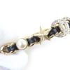 CHANEL Valletta COCO Mark Chain Pearl Star Clover Bijou Gold black Women B20B Used