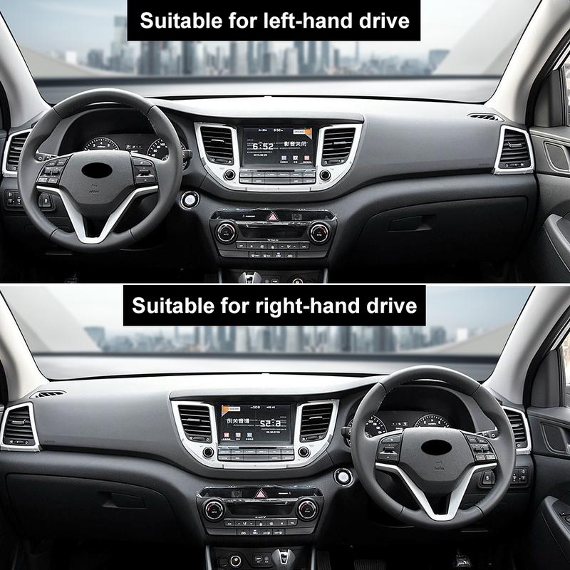 Для Hyundai Tucson 2015 2016 2017 2018 Коврик на приборную панель автомобиля Премиальный фланелевый коврик Защита от света Противо-УФ чехол Ковер