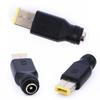 5.5 × 2.1/ 2.5mm To Square for Yoga 11S Etc Converter Laptop Adapter Power Charger Plug Connectors