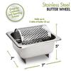 Stainless Steel Butter Wheel Even Melting Dispenser for Smooth Spreading   Premium Kitchen Gadget for Perfect American Burgers at Home