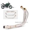 S650 Little Vulcan 650 Модифицированный переднийSection выхлопной системы мотоцикла из нержавеющей стали