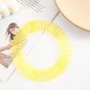 Teeth Headband Flexible Circle Headband Full Circle Wavy Hair Hoop Stretch Flexible Comb  Women