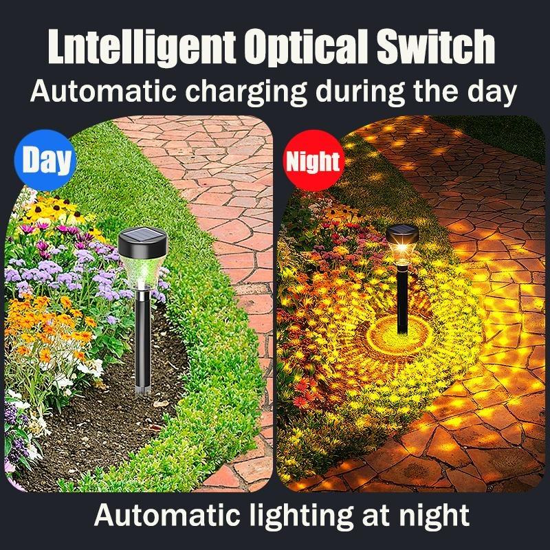 LED Solar Projection Light Outdoor Garden Lawn RGB Landscape Lighting Christmas Atmosphere Light Family Holiday Party Courtyard Decoration