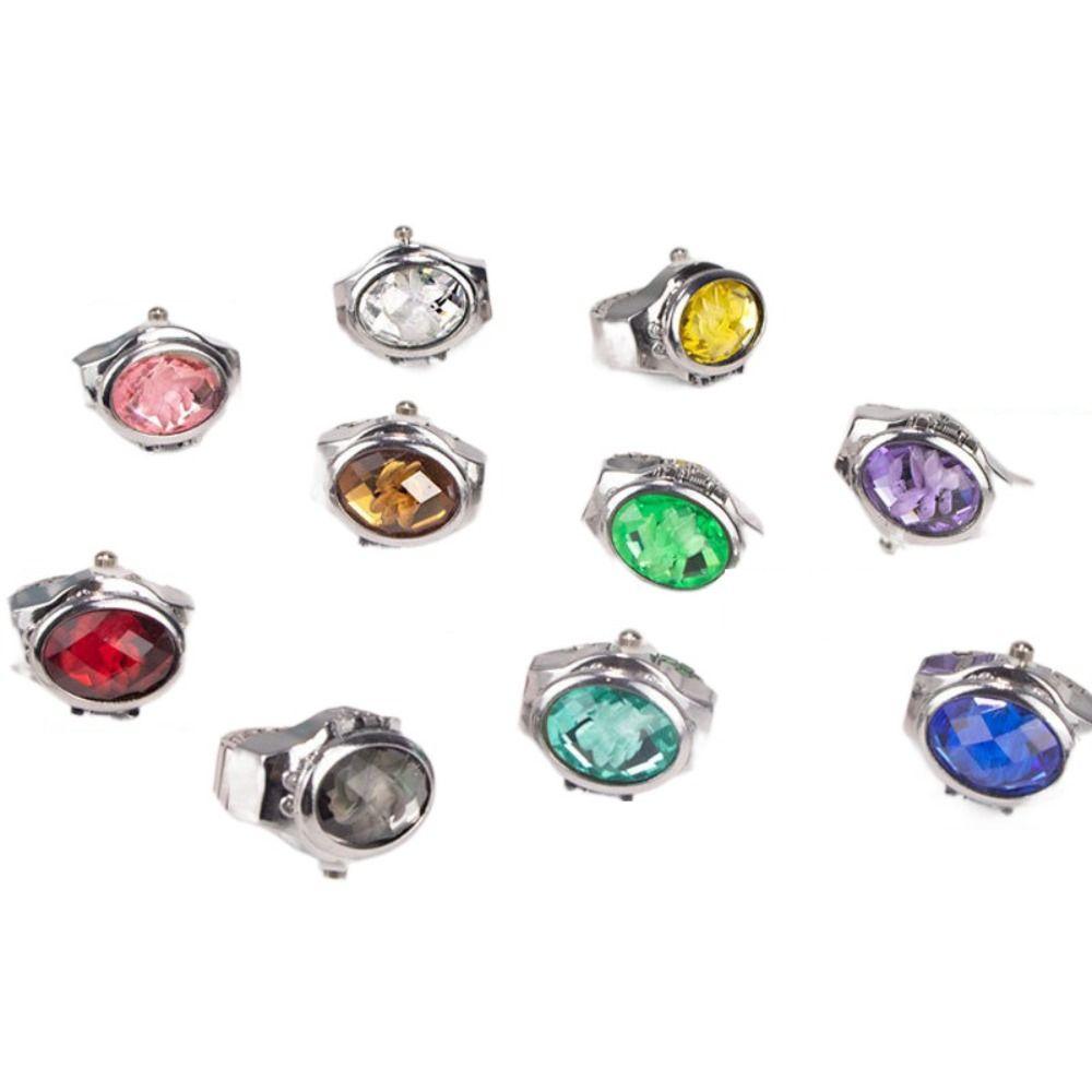 Alloy Ring Watch Quartz Elastic Rings Fashion Digital Couple Watch Ring Men