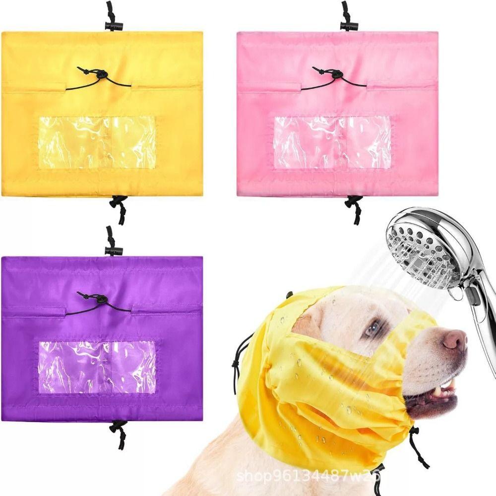 Foldable Dog Ear Protection Hat Portable Dog Shower Cap Prevent Water Into Ears