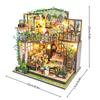 Miniature Doll House Handmade 3D Puzzle Assembly Building Model Kit Creative Room Bedroom Decoration With Furniture Wooden Craft