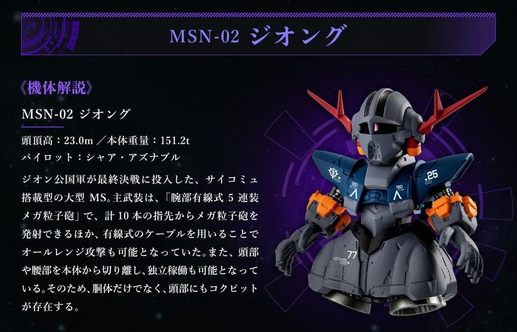 FW CONVERGE CORE Last Shooting Set Final Battle Specification Perfect Figure Set "Gundam & Zeong"