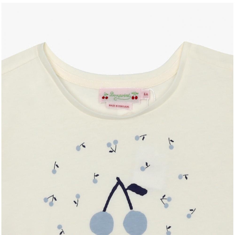 Bonpoint Alcala Girls Kids Short Sleeve Tee S05gtsk00026