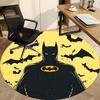 1 шт. Круглый ковер Бэтмен для офиса, под офисные стулья, спальни, гостиной, домашний декор, декор комнаты, доступен в различных размерах