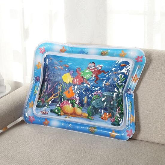 Водный сенсорный игровой коврик, интерактивные игрушки для кошек, коврик для самостоятельной игры с надувным рисунком морских животных