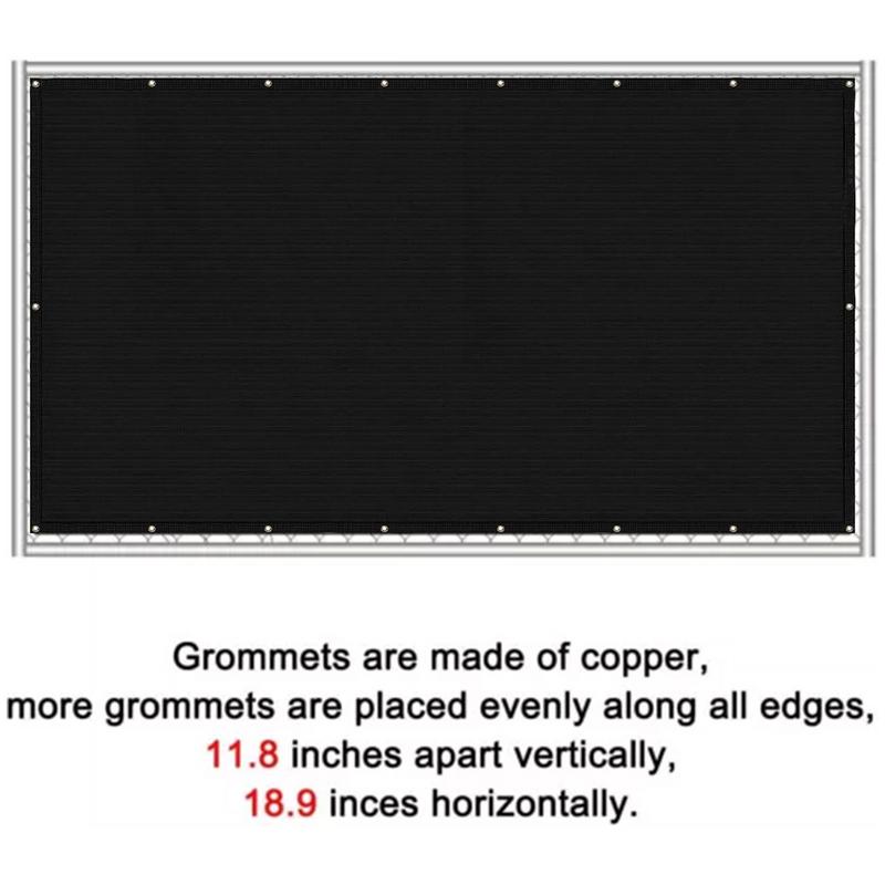 Забор-ширма для конфиденциальности 6 x 25 футов Защитный от ветра Заборное покрытие Экран для конфиденциальности забора для стены Сада Двора Заднего двора 40 кабельных стяжек