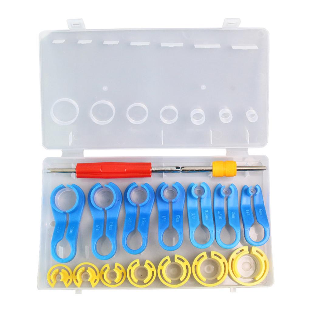 Инструмент для снятия топливной магистрали кондиционера, набор инструментов для быстрого отсоединения шланга кондиционера, инструмент для разъединения 1/4, 3/8, 1/2, 5/8, 3/4, 7/8, 5/16 дюйма