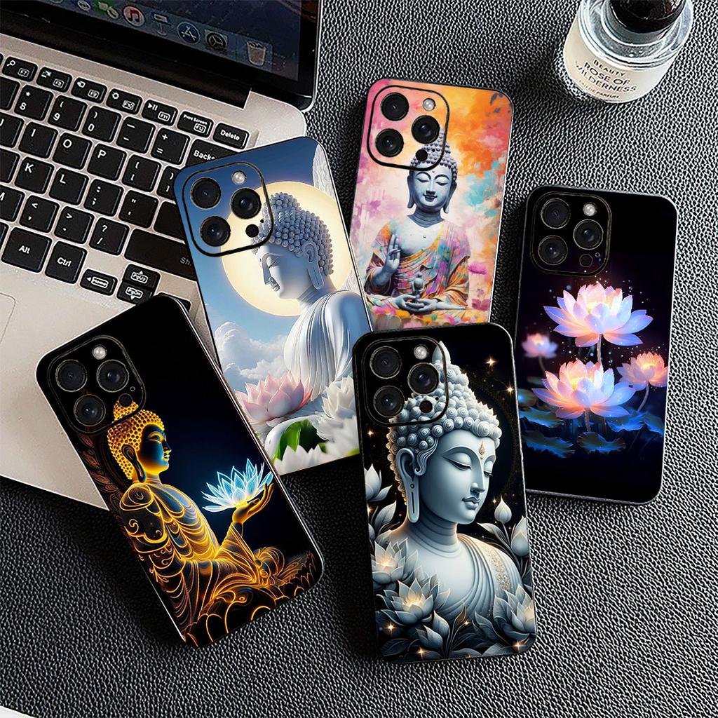 Чехол для Apple iPhone 17 Pro XS Max Air 6 7 8 Plus 5 + SE 2022 SE2 16E 8+ Корпус Силиконовый Чехол для Телефона Обои Лорд Будда