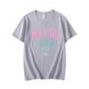 2025 Summer Malibu Beach Print Pattern Men's T-shirt, 100% Pure Cotton Fashionable Street T-shirt, Comfortable Round-neck Top