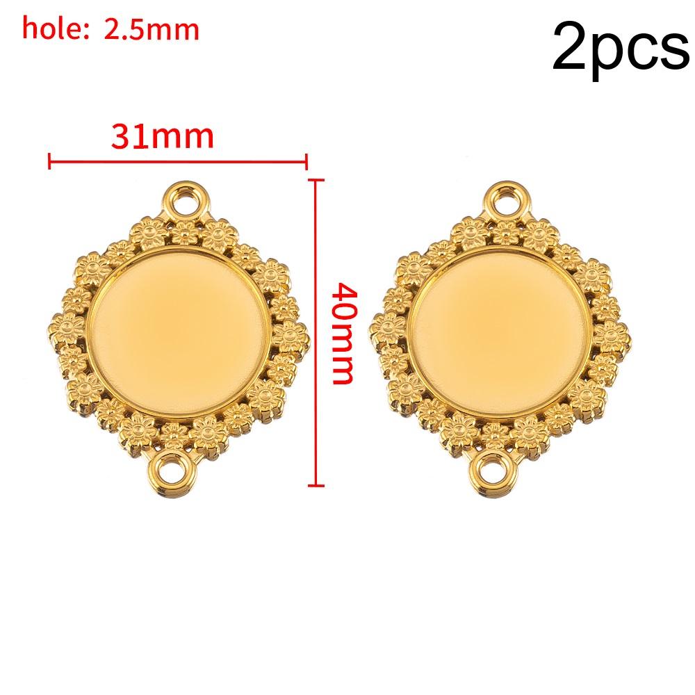 5Pcs 2Pcs Stainless Steel Heart Blank Pendant Trays Bezel Charms Bulk for Homemade Necklaces Jewelry Making DIY Crafts Resin Art