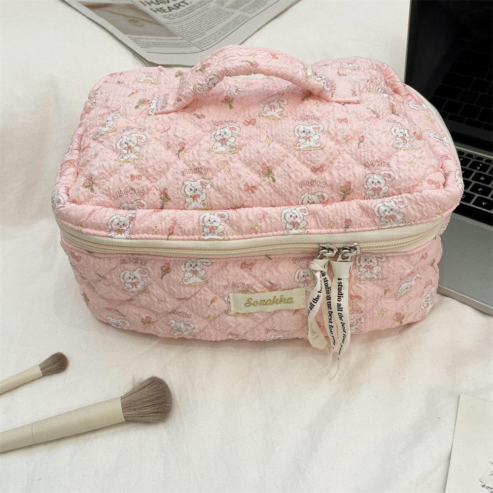 Large Capacity Cute Cartoon Cosmetic Travel Bag for Women