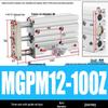 Compact Three-Axis Pneumatic Guided Rod Cylinder 12/16/20/25/32-10/20/40/50/75z