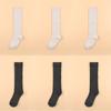 6 Pairs Spring Autumn Women's Terry Knee Socks Thick Warm Harajuku High Quality Long Cotton Socks Soft Casual Sport Socks Female