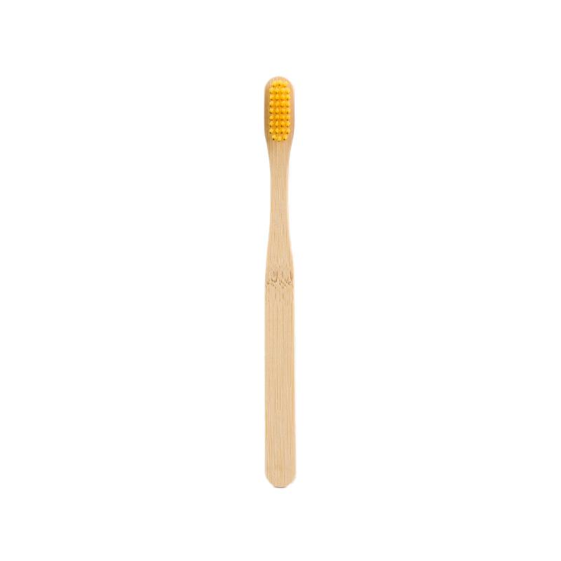 Custom Logo and Packaging Kids Square Handle Soft Eco Natural Biodegradable Bamboo Toothbrush
