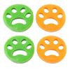 Pet Hair Brush,Set of 4 Soft Silicone Stickers,Reusable Washing Machine,Hair Catcher - 4pcs[A78518]