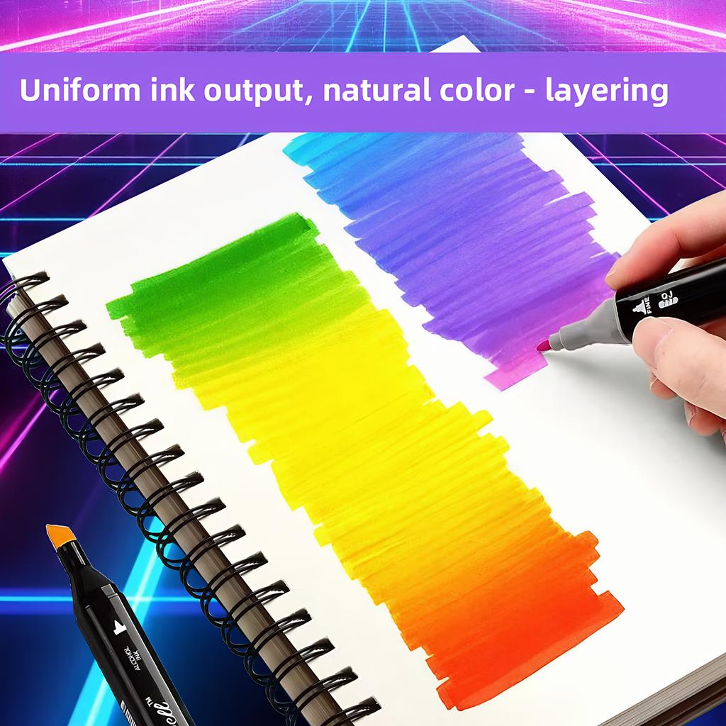 Набор арт-маркеров с двумя наконечниками, 24-168 цветов, спиртовые маркеры для взрослых студентов, профессиональные скетч-маркеры для рисования/скетчинга/манги