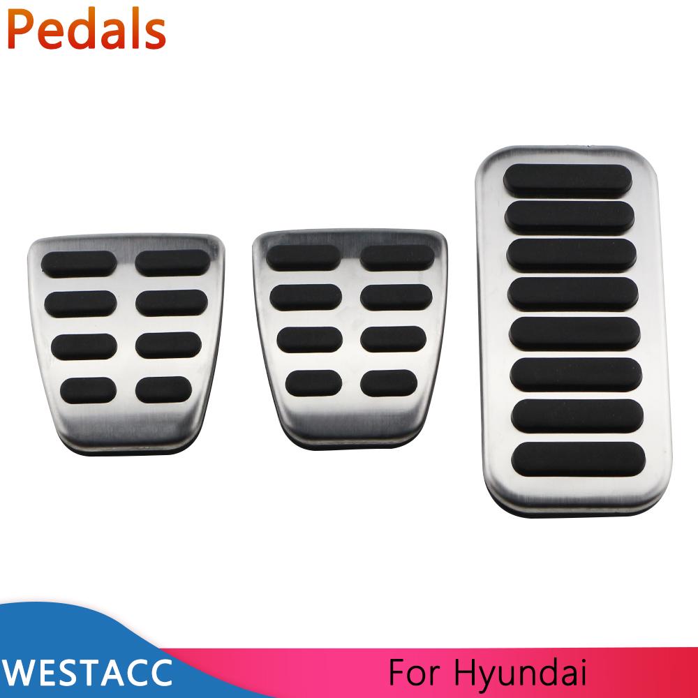 Автомобильные педали газового тормоза, чехол для педали сцепления для Hyundai Elantra Accent I30 IONIQ Veloster Encino Kona Venue IX35 LAFESTA