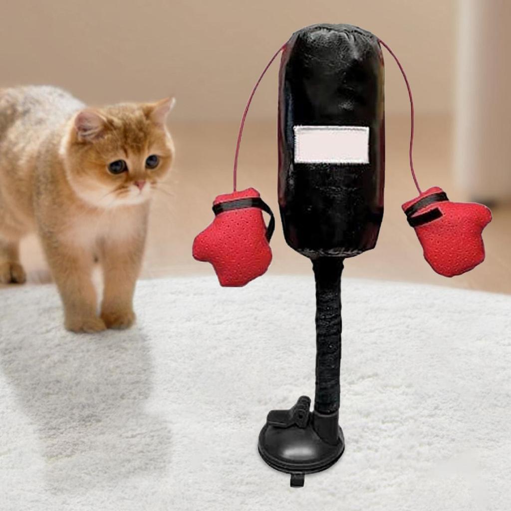 Игрушка Кошачий Боксерский Мешок для Дома, Игрушка для Котенка, Боксерская Игрушка для Скучающих Домашних Взрослых Кошек с Боксерскими Перчатками, Интерактивные Игрушки, Товары для Домашних Животных
