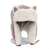 Female Winter Cat's Ears (Steamed Cat-ear Shaped Bread) Lei Feng Hat Plush Thickened Warm Hat Windproof Outdoor Riding Ear Cap
