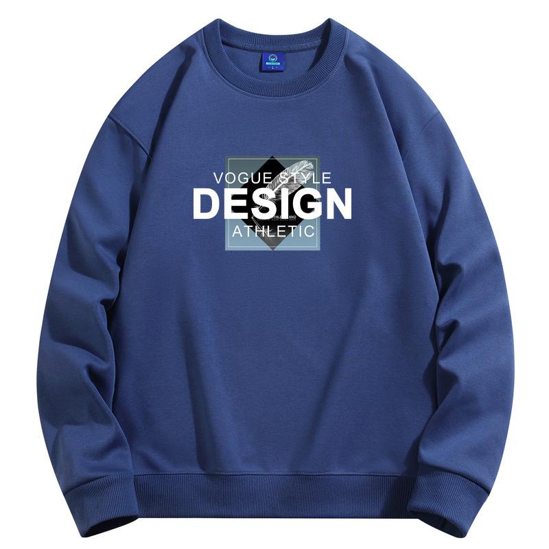 Дизайнерский узор, мужская толстовка с круглым вырезом, модная повседневная толстовка с длинным рукавом, большого размера