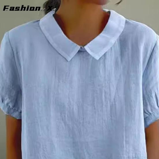 Женская рубашка, свободный пуловер, однотонные топы