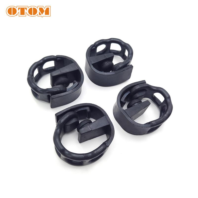 OTOM 4 Pieces Motorcycle Headlight Mask Rubber Fix Brackets Strips Motocross Accessories For KTM XCW EXCF HUSQVARNA FC TC TX FX