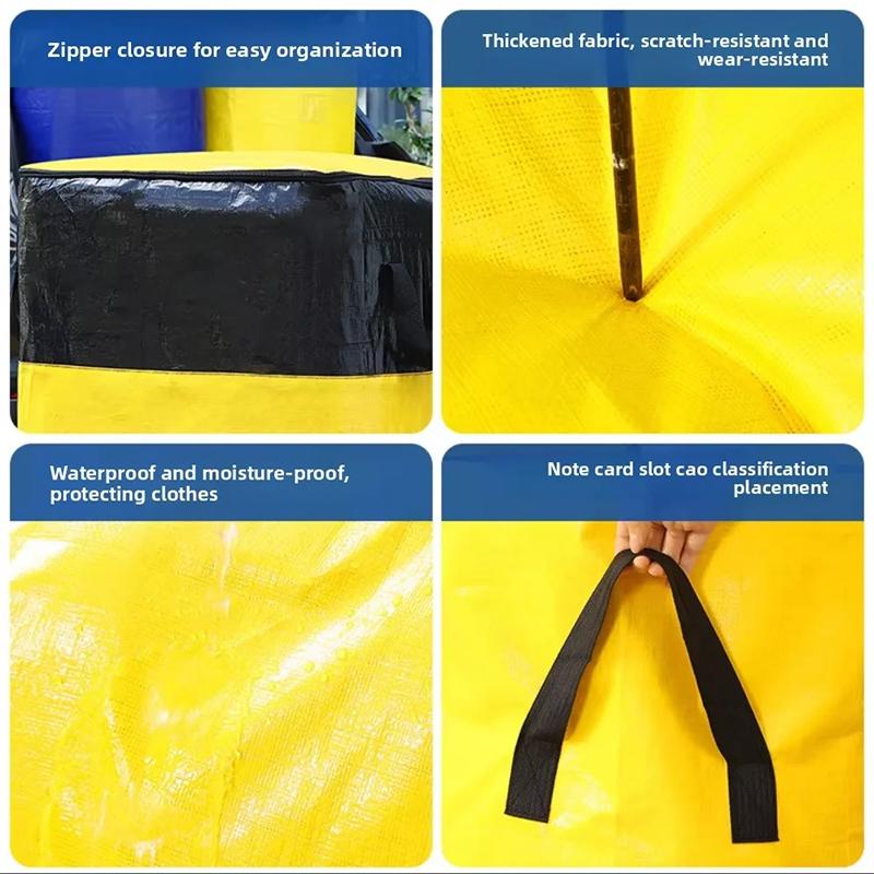 Large Capacity Thickened Wear-resistant Storage Bag Waterproof Moving Storage Bag Dormitory Travel Durable Storage Bag For Home