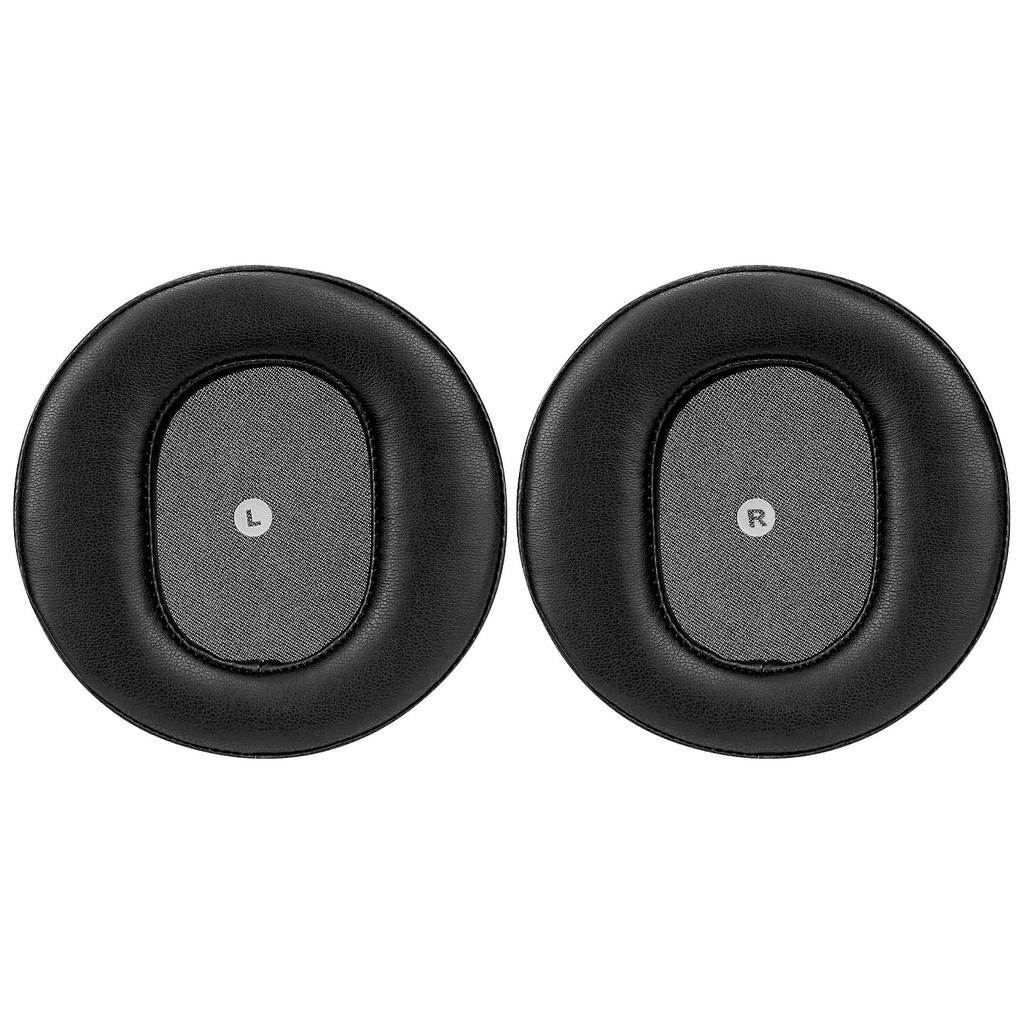 Geekria QuickFit Compatible Ear Pads for Audeze Maxwell Wireless Protein Leather Cup Pads Headphones, Ear/Ear (Black)