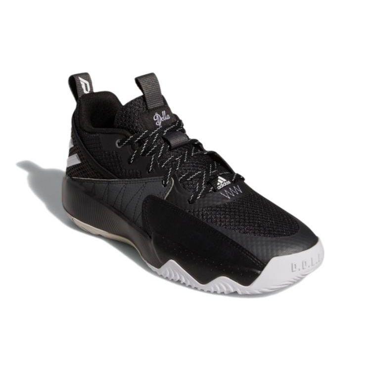 adidas Dame Certified EXTPLY 2.0 Черно-белые мужские кроссовки Core-Черная обувь-Белый Серый-Шесть GY2439