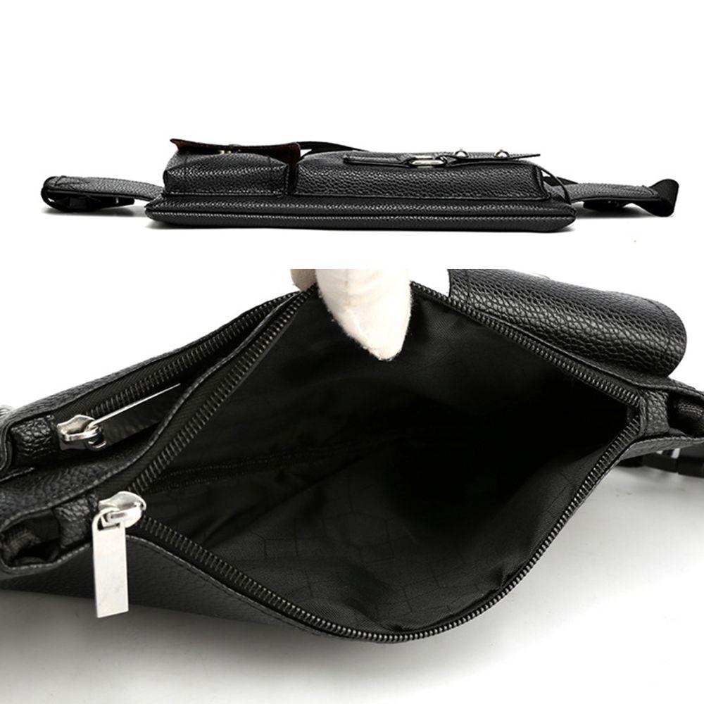 Мужские поясные сумки унисекс, большая вместимость, кожаная поясная сумка, сумка для мобильного телефона, нагрудные сумки