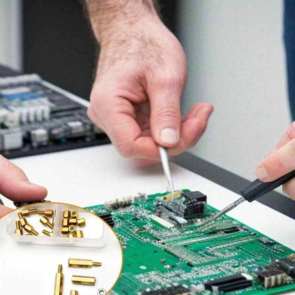 Hex Male-Female Motherboard Standoffs Brass Material Nuts Kit Laptop Screws  PCB Assembly