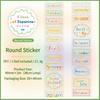 Alphabet Sticker Roll Transparent Die-Cut Pet Sticker Tape Pre-Cut Word Stickers Fun Scrapbooking Sticker Tape For Diary Planner