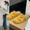 Fashion Bag Head Slippers Women Wear Retro Thick Bottom Hollow Pig Cage Cool Slippers Women Lazy Pedal