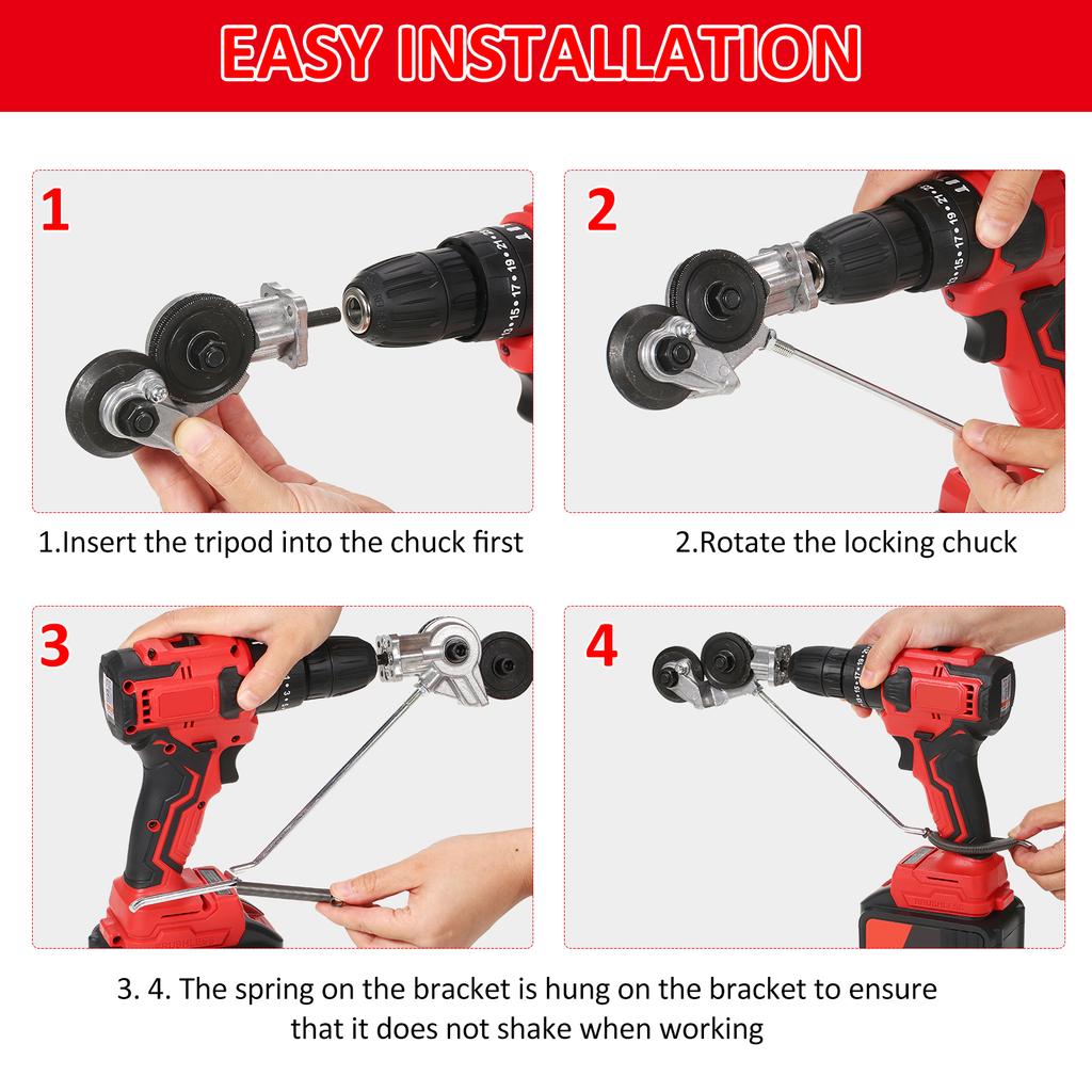 Электрическая дрель, резак для металла, насадка для сверла по металлу, сделай сам, насадка для сверла по металлу, электрическая
