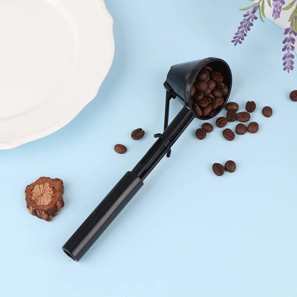 Spill-Proof Coffee Funnel Scoop Reusable Coffee Spoon Kitchen Gadget Measuring Spoon Dried Milk