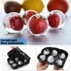 Silicone Ice Cube Tray 6 Grid Big Round Ice Mold Sphere Whiskey Ice Ball Maker Silicone Mold Bar Tools Home Kitchen Accessories