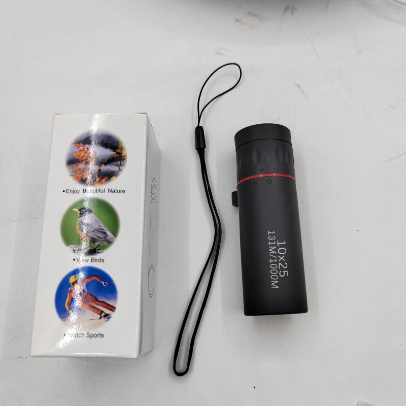 10X25 High Magnification HD Monocular Telescope - Low Light Night Vision, Portable for Sports & Mobile Photography