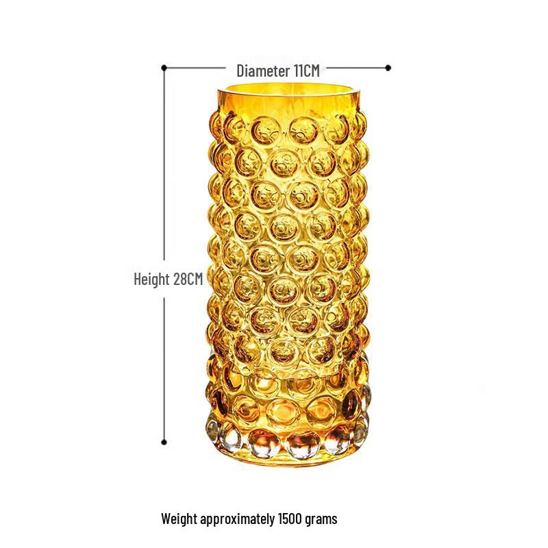 Rui Jie Nordic Light Luxury Waterdrop Bubble Glass Vase