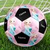 Custom Name Elsa Theme Size 5 Soccer Ball, Suitable for Both Indoor and Outdoor Matches, a Gift Suitable for Everyone.