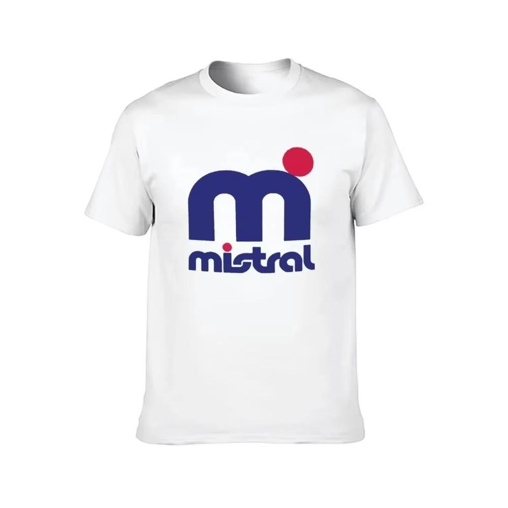 Мужская Женская Футболка для Серфинга Mistral Летняя Хлопковая Футболка Оверсайз Черная Футболка с Коротким Рукавом с Принтом Бренда Футболка Топ Одежда Homme
