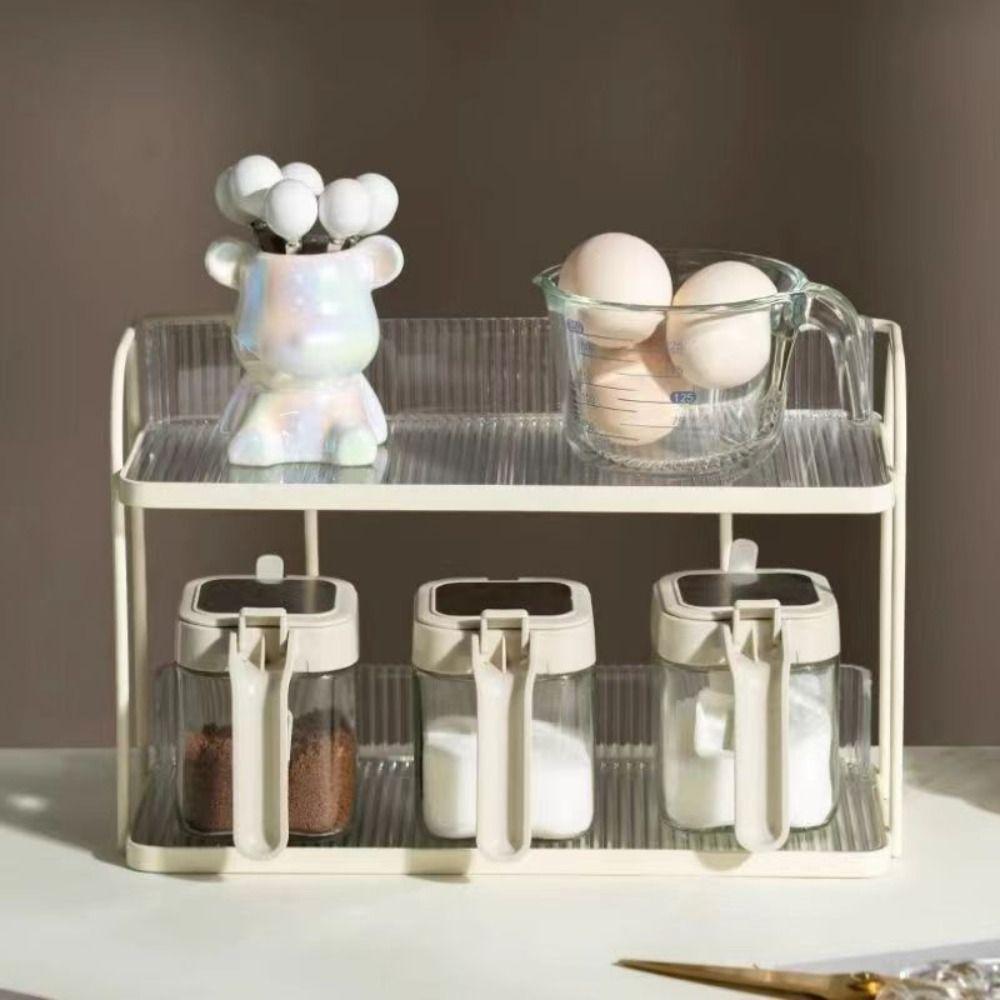 Simple Condiment Shelf Creative Bathroom Shelf Multi-Function Desktop Tray Bedroom